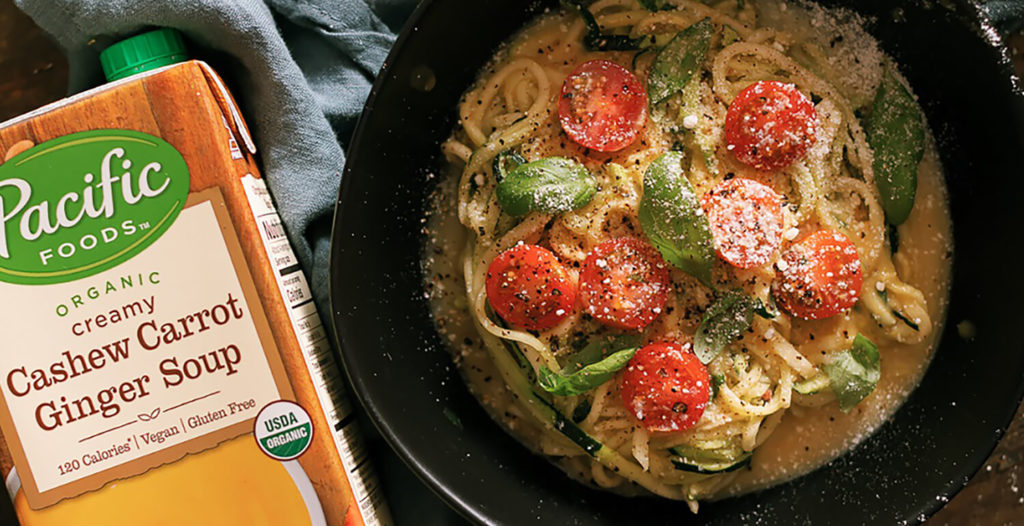 Carrot Ginger Cashew Alfredo Sauce for Zoodles - Pacific Foods