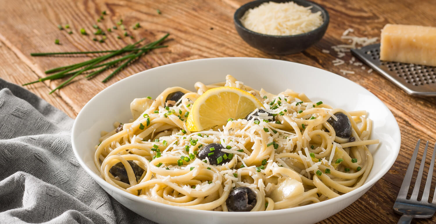 Creamy Mushroom-Artichoke Pasta - Pacific Foods