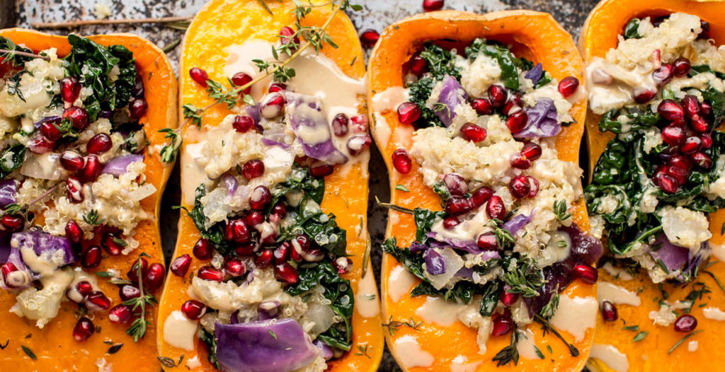 Winter Vegetable and Grain Stuffed Butternut Squash - Pacific Foods