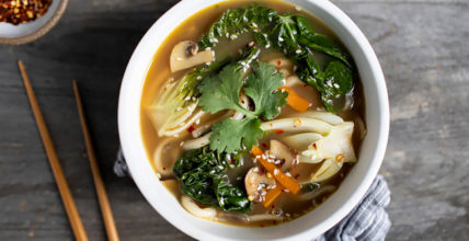 Udon Noodle Soup with Baby Bok Choy - Pacific Foods